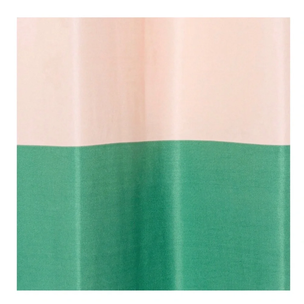 Room Essentials Microfiber Large Colorblock Shower Curtain (NWT)